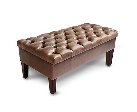 A Huge Choice Of Leather Footstools At Footstools & More