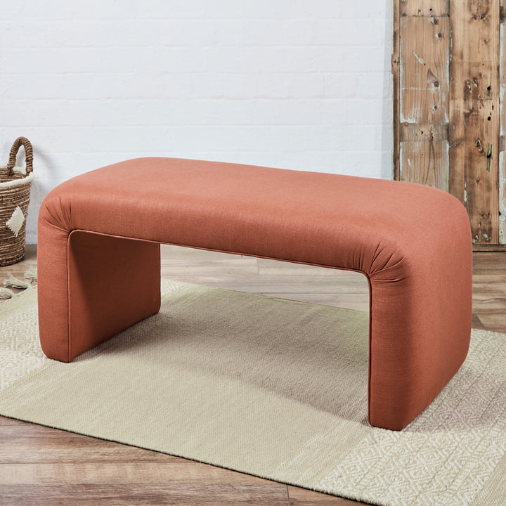 Aspen Bench : Curved Freestanding Bench Stool