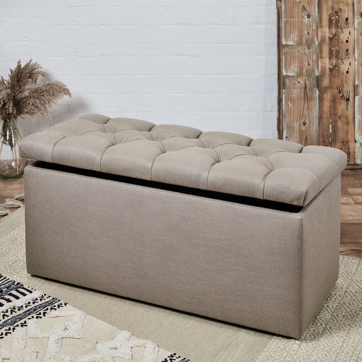 Bellagio Deep Buttoned : Deep Buttoned Storage Bench