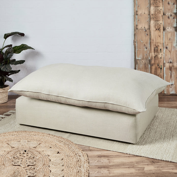 Buffalo : Feather Filled Cushion top footstool