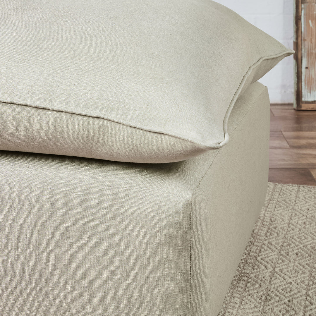 Buffalo : Feather Filled Cushion top footstool