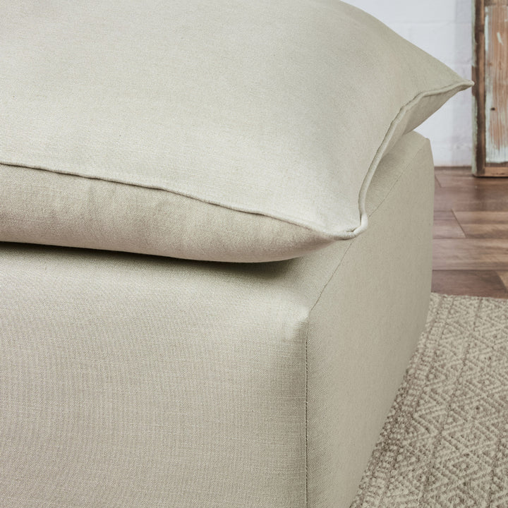 Buffalo : Feather Filled Cushion top footstool