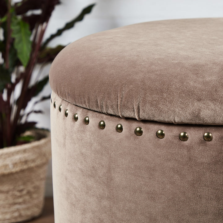 Camarillo : Circular Studded Footstool