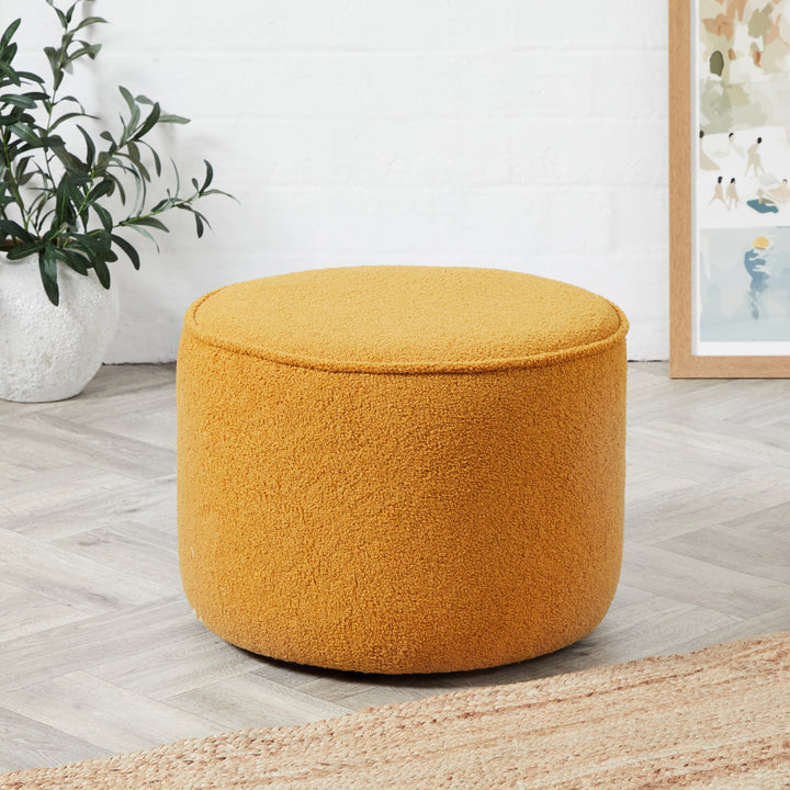 Camden Medium Piped : Drum Stool with Piping