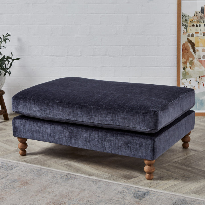 SALE Hampton Shallow : Cushion Top Footstool with shallow base