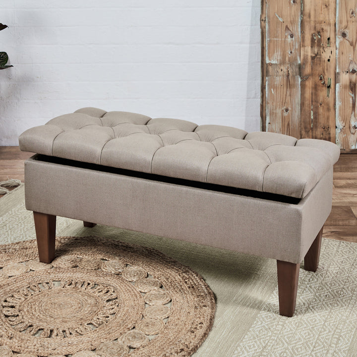 Kensington Deep Buttoned : Deep Buttoned Storage Bench