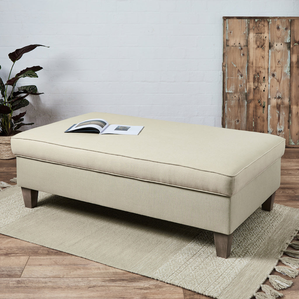 Kensington Piped : Piped Storage Ottoman