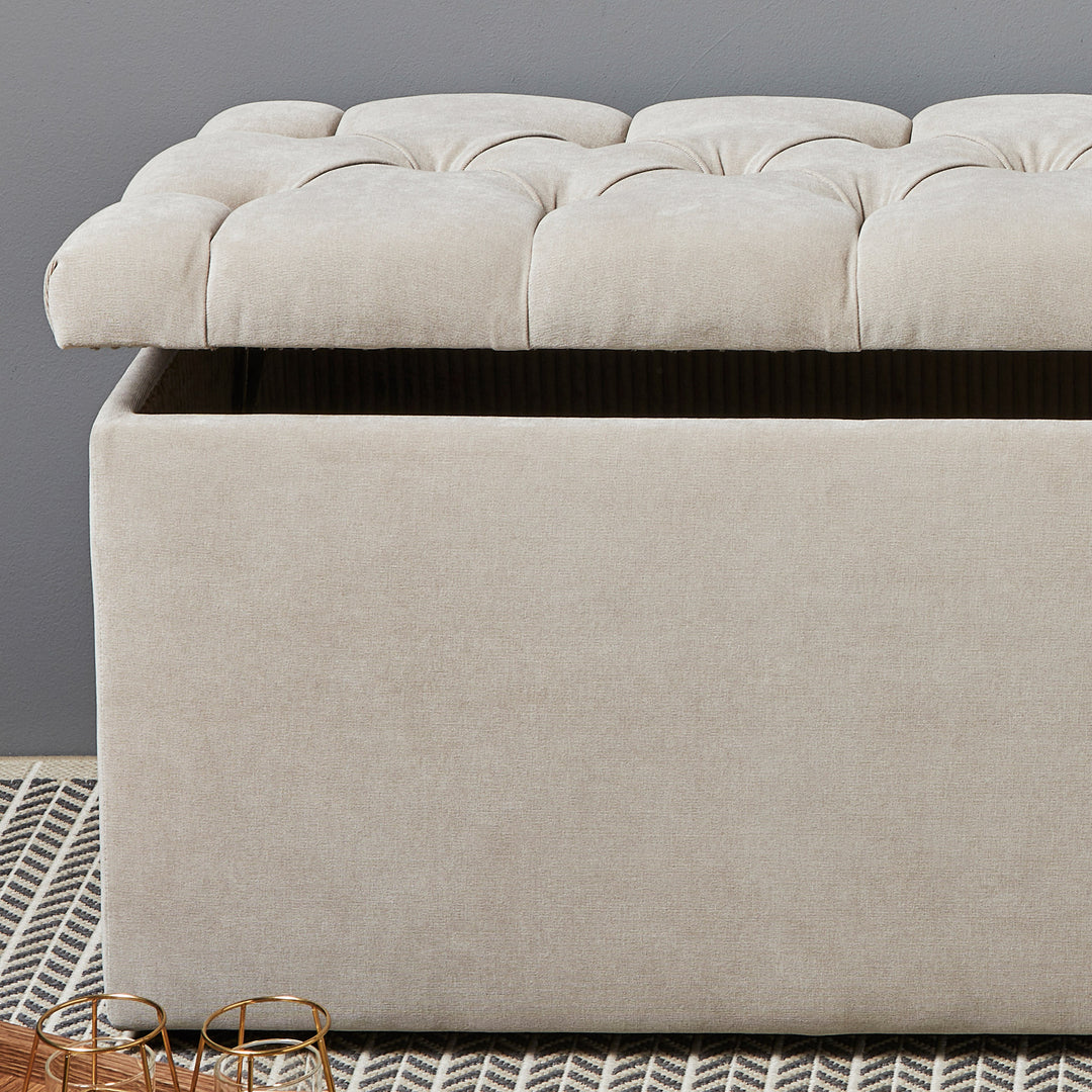 Bellagio Deep Buttoned : Deep Buttoned Storage Bench