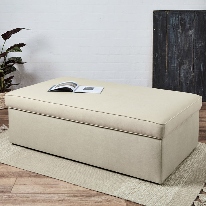 Lexington Piped : Piped Deep Storage Ottoman