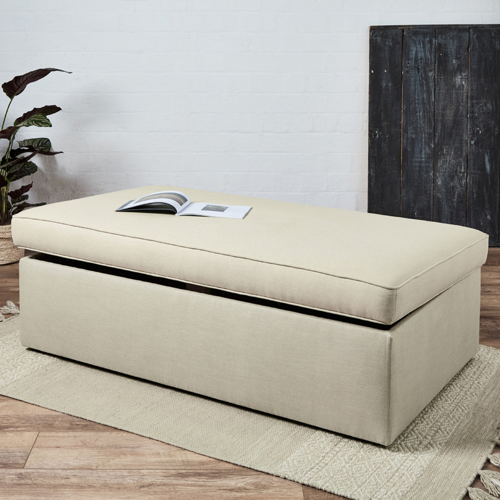 Lexington Piped : Piped Deep Storage Ottoman