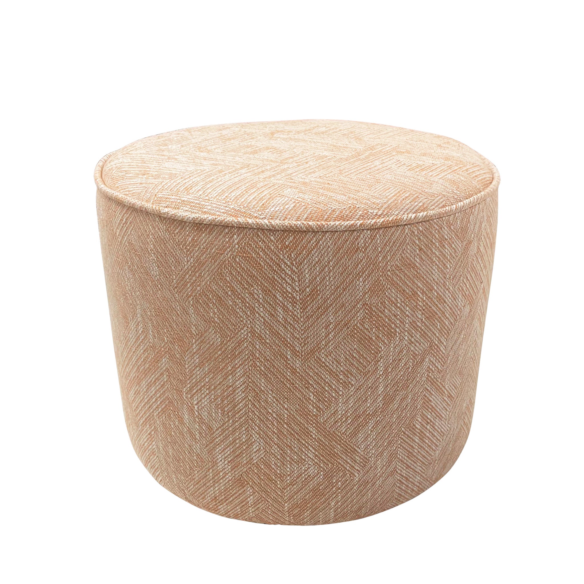 Camden Medium Piped : Drum Stool with Piping