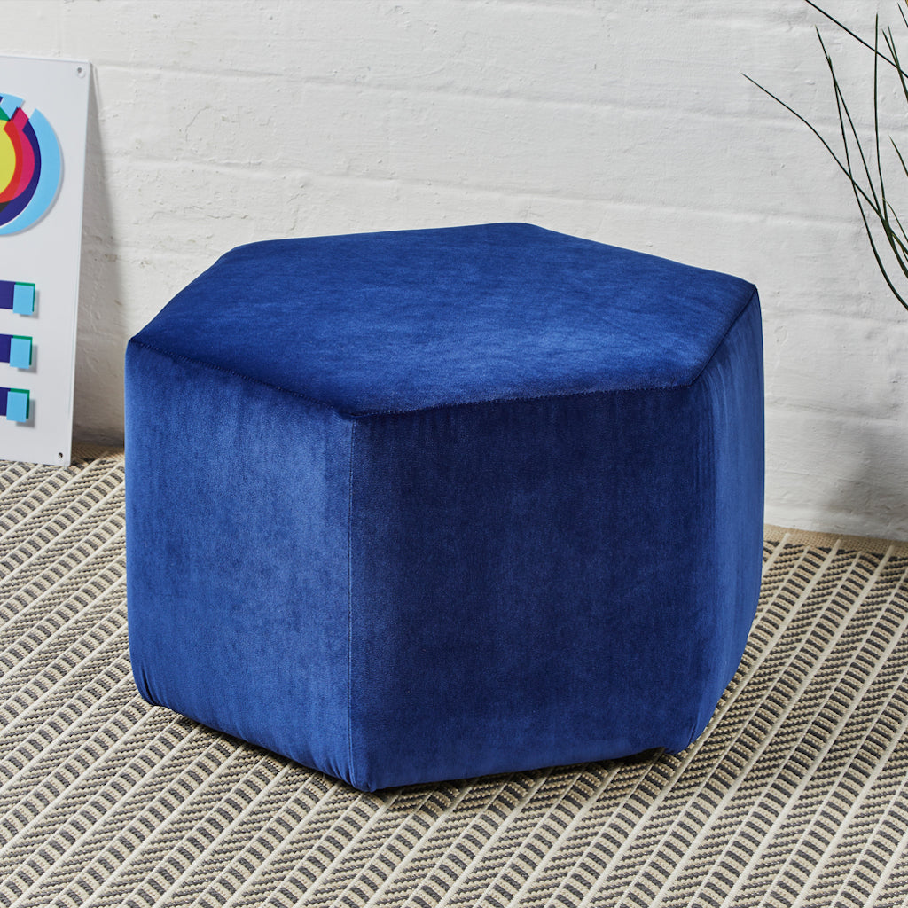 Manufacturers Of Spencer Short : Short Hexagonal Footstool