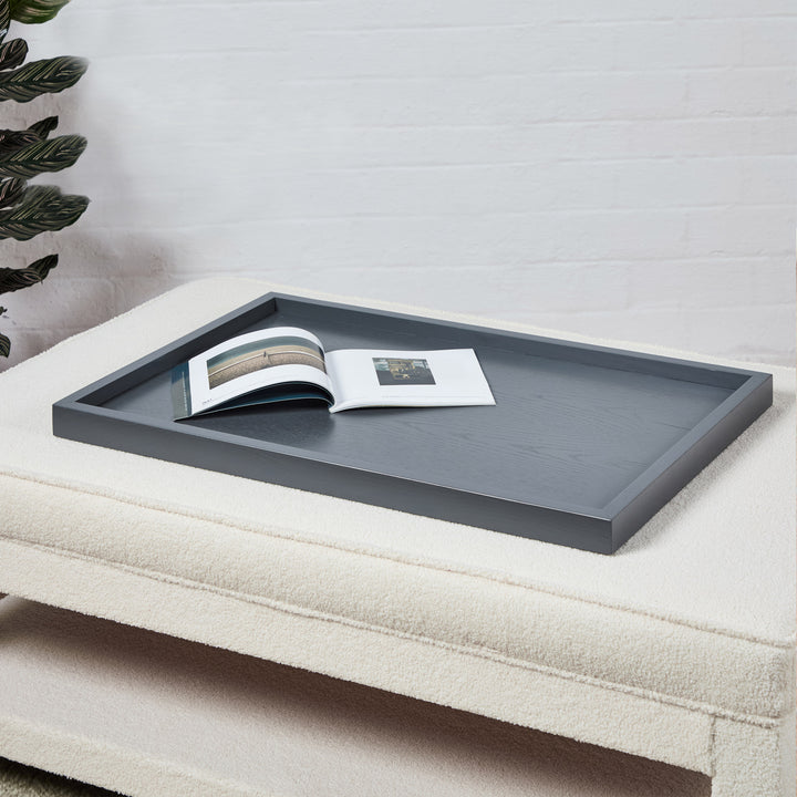 Wooden Tray : Charcoal (all sizes)