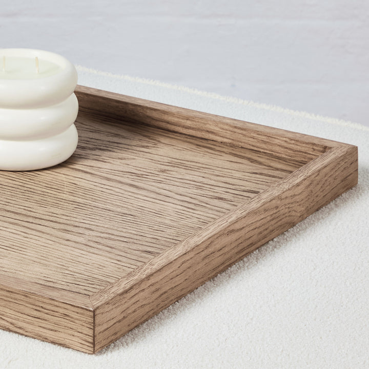 Wooden Tray : Weathered Oak (all sizes)