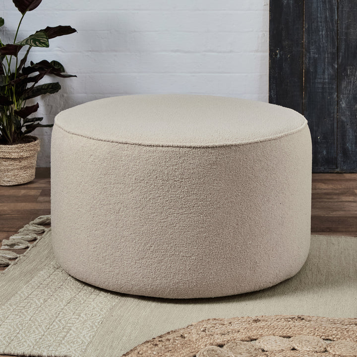 Winchester : Deep Drum Pouffe with piping