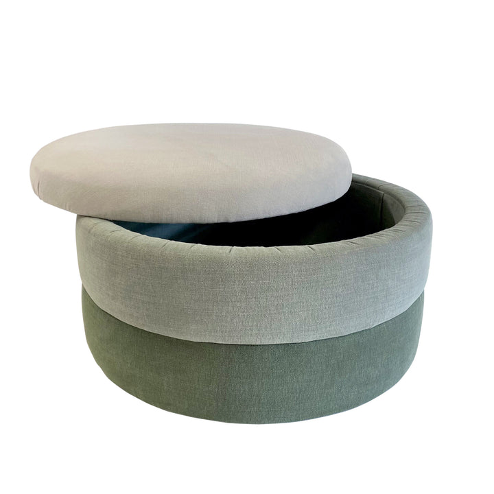 Bergen : Stacked Circular Storage Ottoman