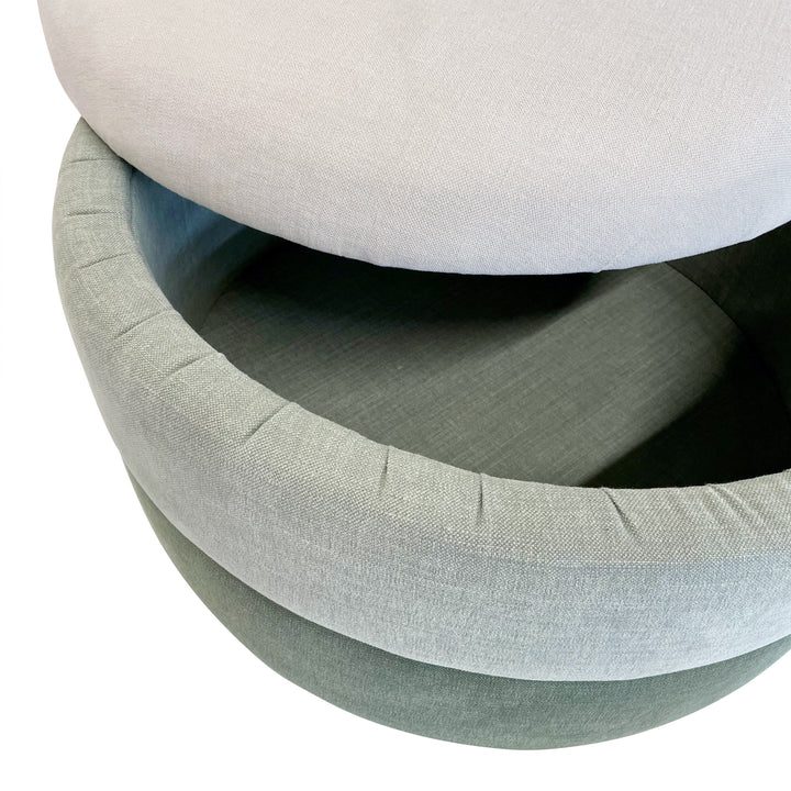 Bergen : Stacked Circular Storage Ottoman