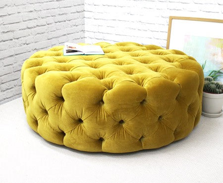 Brixton Buttoned : Deep Buttoned Ottoman